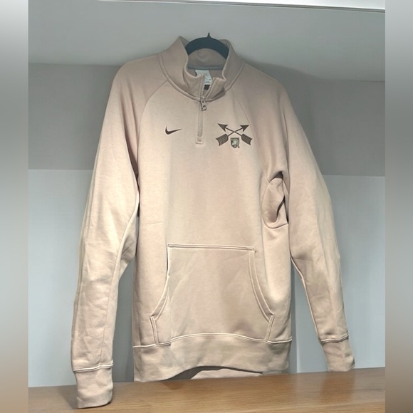 Men’s Nike Tan Army Black Knights Rivalry Club Fleece Jacket Size S. - Picture 2 of 5